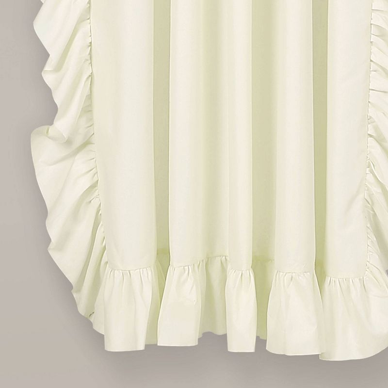 2pk 54&#34;x63&#34; Light Filtering Reyna Curtain Panels Ivory - Lush D&#233;cor, 5 of 8