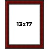 PosterPalooza | Weathered Red Picture Frame - UV Acrylic, Foam Board Backing, Hanging Hardware - 2 of 4
