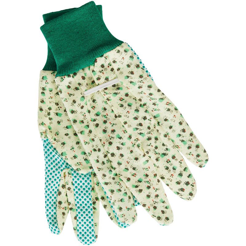 Best Garden  Women's 1 Size Fits All Canvas Garden Glove with Knit Cuff 726052, 2 of 7