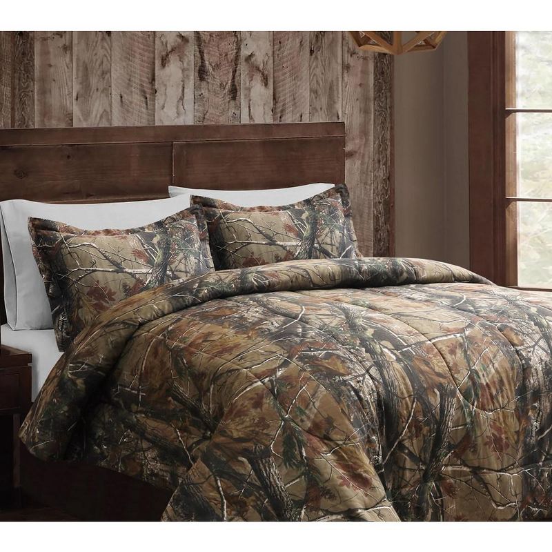 Realtree All Purpose Brown Camouflage Comforter Set, 2 of 8