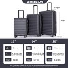Belatt 3-Piece Luggage Set (20/24/28") - TSA Lock, 360° Spinner Wheels, Nestable Design & Adjustable Pull Rod - 3 of 4