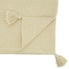 Saro Lifestyle Cotton Table Runner With Waffle Weave Design, Beige, 16" x 72" - 2 of 3