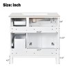ModernLuxe 36" Bathroom Vanity with Ceramic Sink, Soft Close Doors & 4 Storage Drawers, Elegant Free-Standing Design for Small Bathrooms - 4 of 4