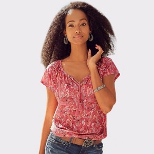 Women's 2 Pack Tassel Tie Tops - LASCANA - 1 of 4