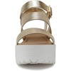 Soda ACCOUNT Women's Open Toe Block Heel Platform Sandals with Adjustable Ankle Strap - 3 of 4