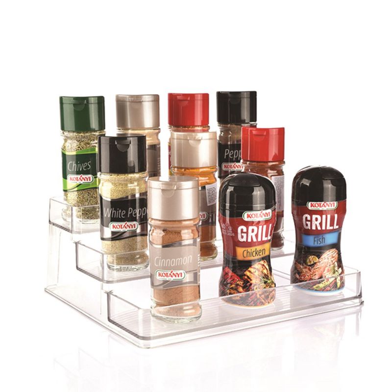Sorbus Premium 3-Tier Spice Rack Organizer - Acrylic Spice Organization for Cabinet, Multipurpose Shelf - Durable Spice Organizer - 2 Pack), 4 of 8