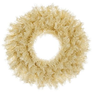 Kurt Adler 30-Inch Unlit Cream Wreath - 1 of 4