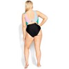 Women's Plus Size Lulu Splice 1 Piece - aqua | CCX - 3 of 4