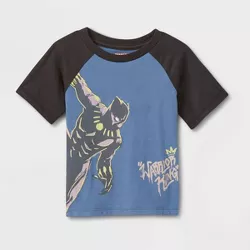 Toddler Boys' Marvel Black Panther T-Shirt - Black 5T