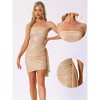 INSPIRE CHIC Women's Sequin Cocktail Wedding Sleeveless Sparkly Mini Tube Dress - 2 of 4