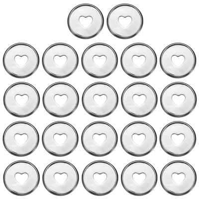 Unique Bargains Plastic DIY Notebook Planner Heart Binder Rings 22 Pcs