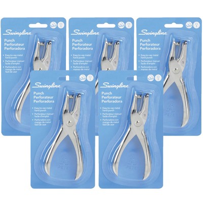 Bostitch Ez Squeeze™ 1-hole Punch, Gray, Pack Of 5 : Target