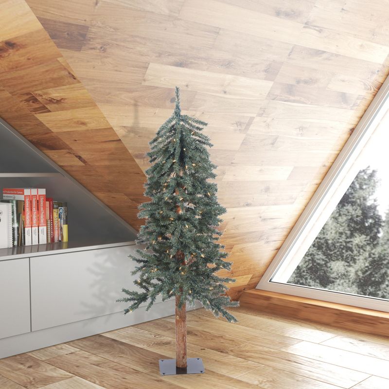 Vickerman Natural Bark Alpine Artificial Christmas Tree, 5 of 6