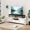 Itopfox Large TV Riser Stand for 32-60 inch TVs, Tabletop Short Stand with Storage, Steel Legs, Dual Screen Office Desk, for Home, Bedroom - 2 of 4