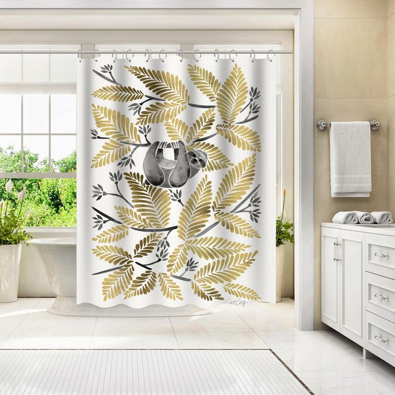 Americanflat 71" x 74" Shower Curtain Style 2 by Cat Coquillette - Available in Variety of Styles, 3 of 7