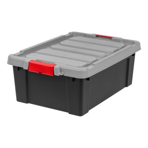 IRIS 10 Gal. Heavy Duty Plastic Storage Bin - 4pk : Target