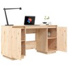 vidaXL Desk 55.1"x19.7"x29.5" Solid Wood Pine - 4 of 4