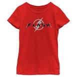 Girl's The Flash Black Official Logo T-Shirt
