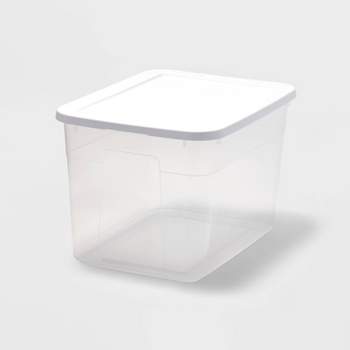 6qt Clear Storage Box White - Room Essentials™