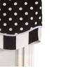 Glory Dotty Style High Quality 3" Rod Pocket Valance 50" X 16" Black by RLF Home - 3 of 4