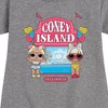 Girls' - Lol Surprise! - Coney Island Graphic Short Sleeve Fleece Dress - 2 of 4