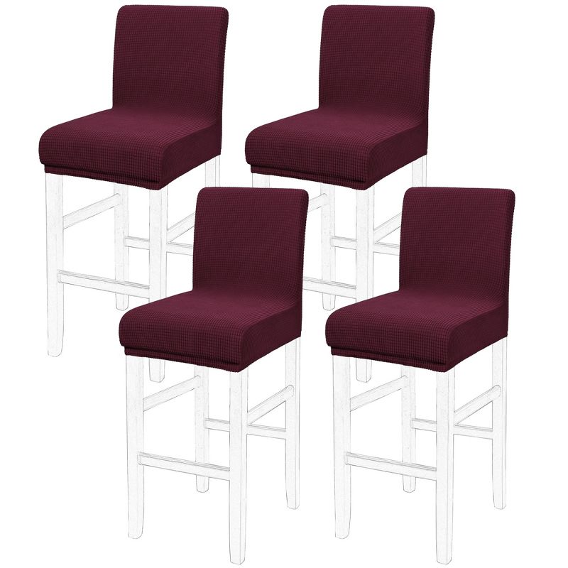 PiccoCasa Stretch Bar Stool Covers Pub Counter Height Side Chair Covers, 1 of 6