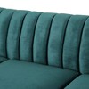 NicBex 3 Seater Sofa Couch with Nailhead Trim Modern Comfy Velvet Sofa with Deep Seat and Armrest for Living Room,Green - 4 of 4
