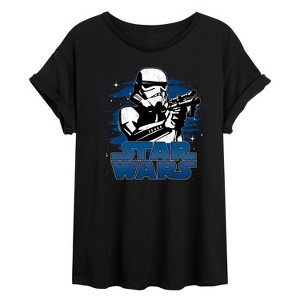 Women's - Star Wars - Storm Trooper Oversized Graphic T-Shirt - 1 of 4