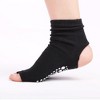 Anna-Kaci Women's Open Toe Grip Yoga Socks with Anti-Slip Sole and Cut-Out Instep Design for Pilates and Barre Workouts Comfort - 3 of 4
