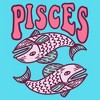 Girl's Lost Gods Zodiac Pisces Art Symbol Crop Top T-Shirt - 2 of 3