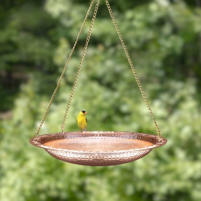 BBH18 18" Hanging  Pure Copper Bird Bath - Good Directions
