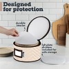Quilted Microfiber China Organizer Box with Dividers - Protects & Organizes Up to 12 Pieces - Ideal for Seasonal Dishware Protection - 4 of 4