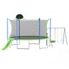 Jump Into Fun 14FT Trampoline With Backboard,Swing,Plastic Slide,Double Color Cover And 360 degree safety net Built to Last for Kids and Adults - 3 of 4