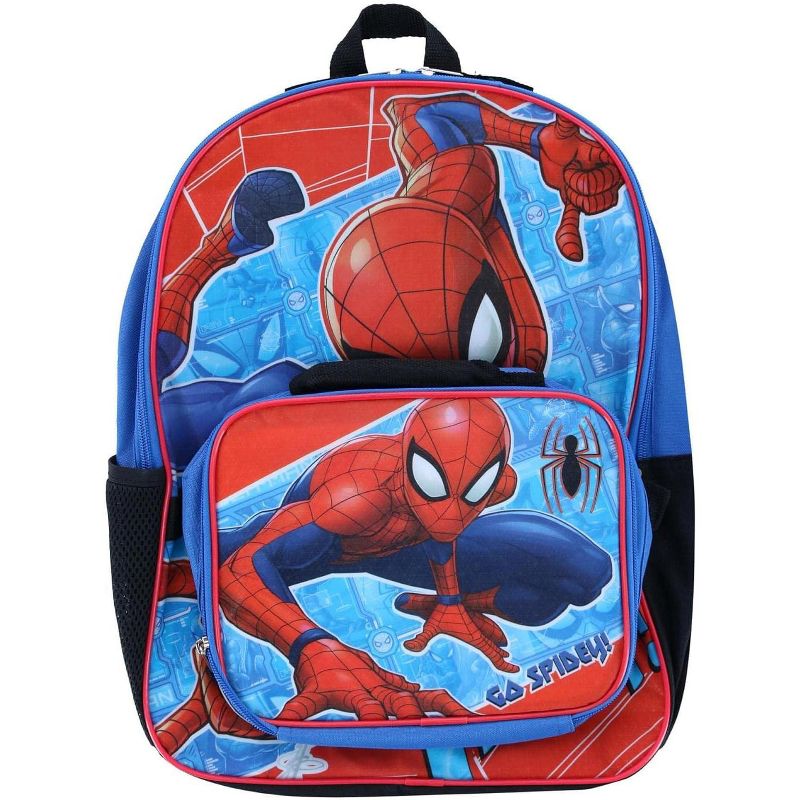 Bioworld Marvel Spider-Man 16 Inch Backpack with Lunch Bag, 2 of 5