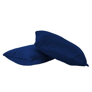 Factory Direct Partners Kids' Novelty Soft Density 20"x12" Lumbar Microfiber Pillow with Piping Eclipse Blue - 1 of 4