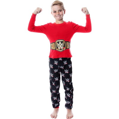 WWE Boys' Wrestling Champion Belt Jogger Costume Sleep Pajama Set