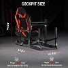 Dardoo F1 Sim Racing Cockpit with Red Ergonomic Seat. Enhanced Stability for Logitech G29, Thrustmaster T300 & Fanatec.Not Include Wheel, Pedal - 3 of 4