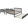 NicBex Twin over Full Bunk Bed Convertible Wood Bed Frame with Trundle, Storage Stairs and Full Length Guardrail, No Box Spring Required - 4 of 4