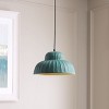 Destryn 13" Height Adjustable Pendant - PND3021 - Green - Safavieh - 3 of 4