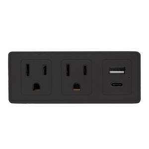 Ciao Tech Slim Multiport Charging Station 2 Outlets + 1 USB + 1 Type C w/ Surge Protection - 1 of 4