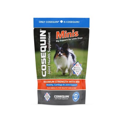 Cosequin Omega 3+ Methylsulfonylmethane Mobility, Cartilage & Joint Support Supplements for Dogs - 45ct