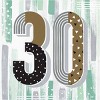 Creative Converting Minted Milestone Chocolate Chip Mint 30th Birthday Plates and Napkins Set 48ct - 4 of 4
