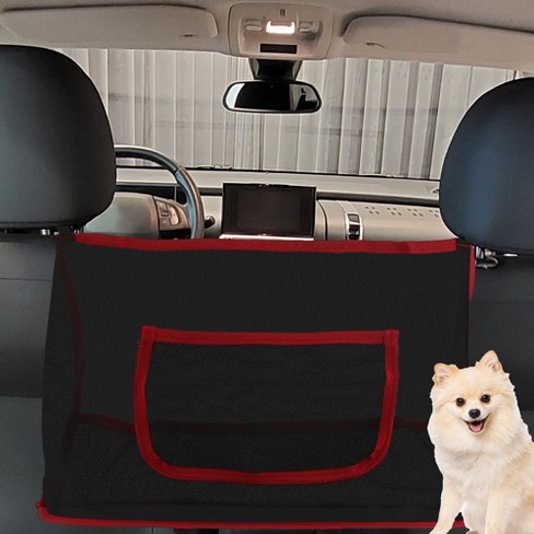Car Storage Net Bag Between Seats Car Divider Pet Barrier Stretchable