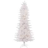 7.5ft Pre-lit Crystal White Pine Artificial Tree LED Warm White - Vickerman