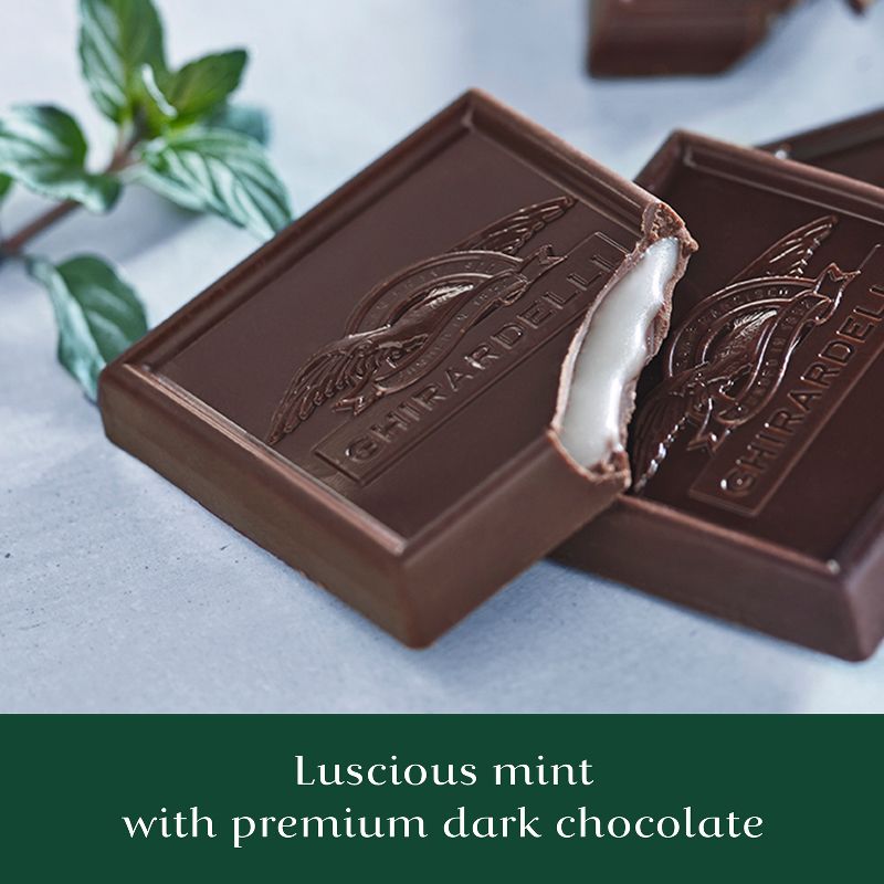 Ghirardelli Dark Chocolate Mint Candy Squares - 6.38oz, 4 of 9