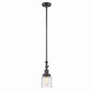 Bell - 1 Light Stem Hung Tiltable Mini Pendant In Industrial Style-14 Inches Tall and 5 Inches Wide - 1 of 1