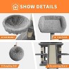 68.5-Inch Large Cat Tree for Indoor Cats, Heavy Duty Multi-Level Cat Tower, Plush Perches, Sisal Scratching Posts, Hammocks, Basket & Dangling Toys - 4 of 4