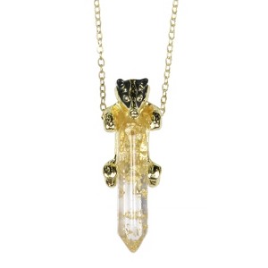 Harry Potter House Animal Gem Stone Pendant Necklace - All 4 Houses Available - 1 of 4