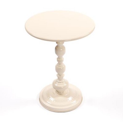 SYFERLORY Vintage Metal Coffee Table End Table, Round Side Table for Sofa Bedside Nightstand
