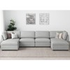 Belffin U-Shaped 6-Seater Chenille Sectional - Modular Sofa with Storage Ottoman & Convertible Design - 4 of 4
